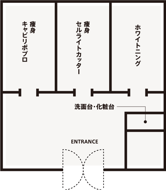 セルフエステ更衣室